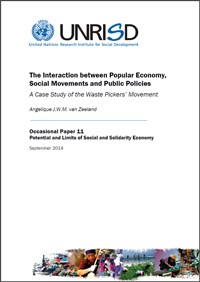 The Interaction between Popular Economy, Social Movements and Public Policies: A Case Study of the Waste Pickers’ Movement